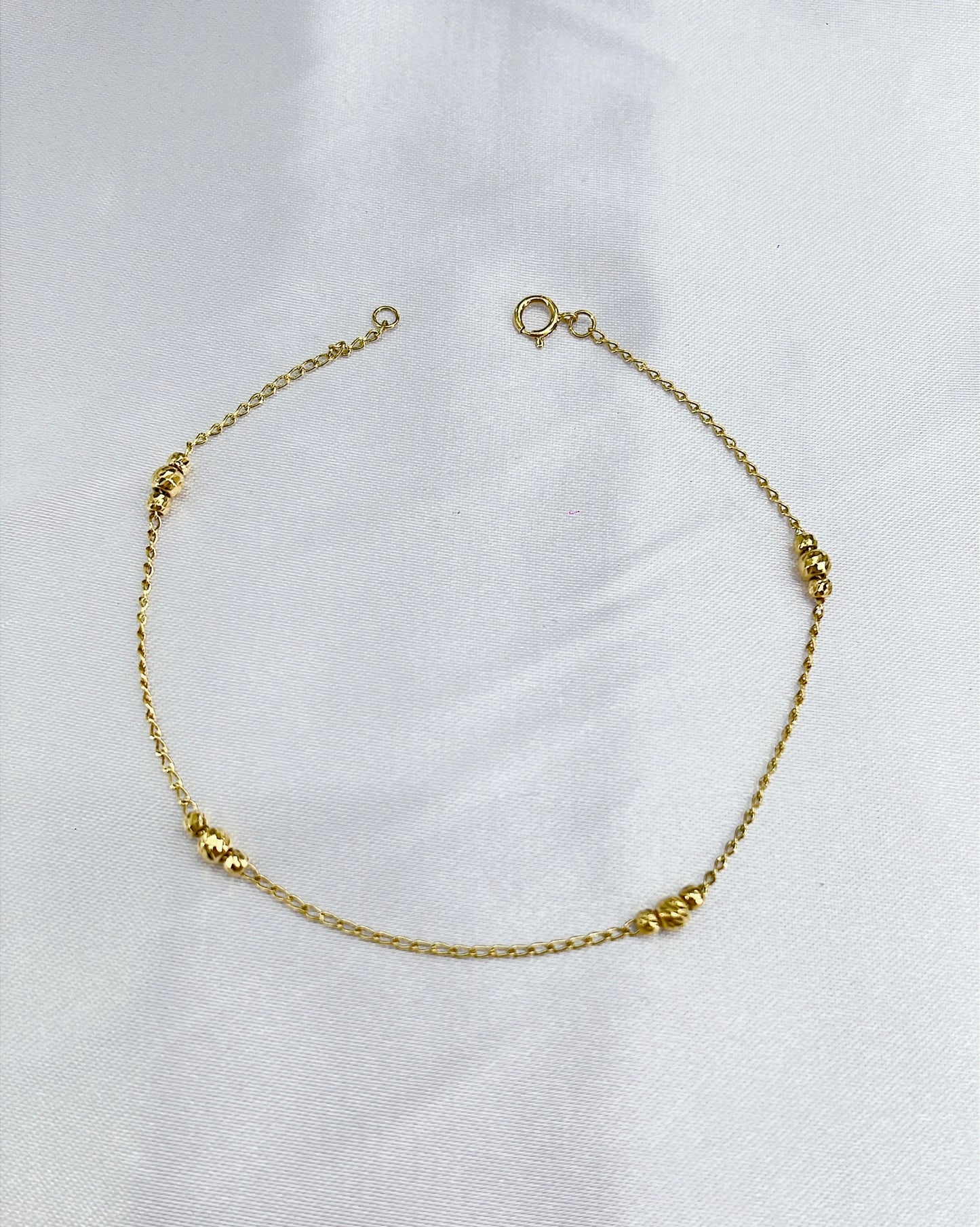 Tobillera balín diamantado