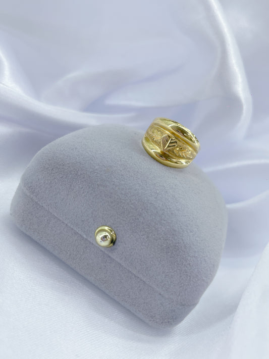 Anillo corazón diamantado