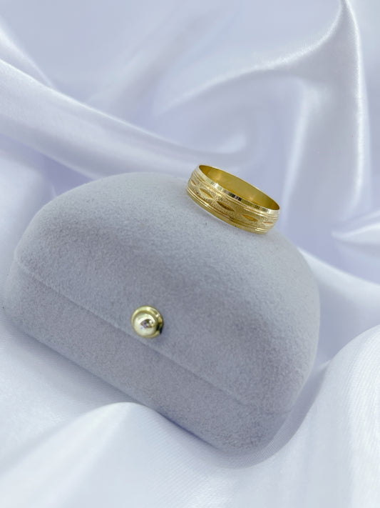 Argollas líneas diamantadas