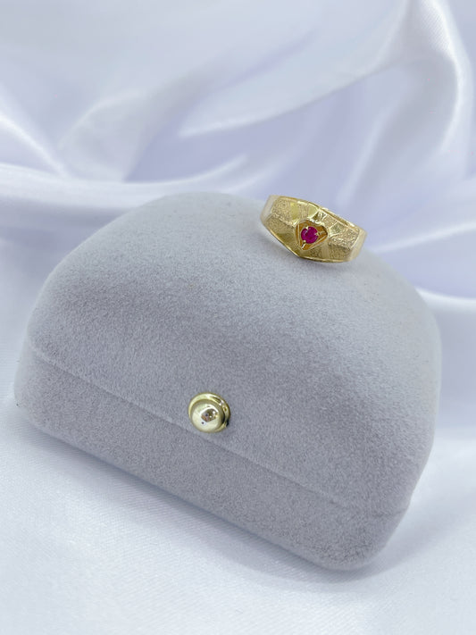 Anillo corazón circon