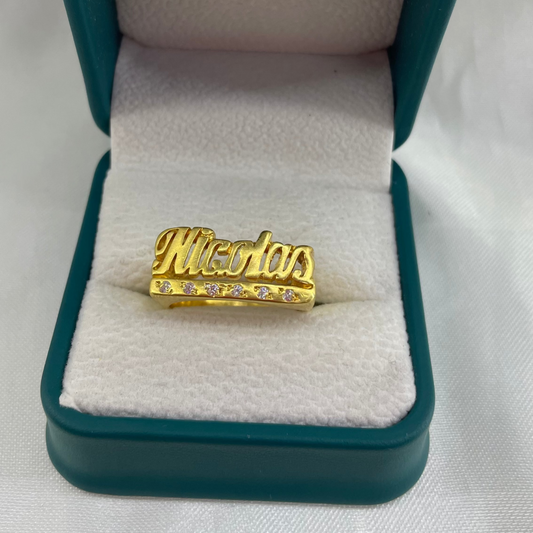 anillo nombre personalizado