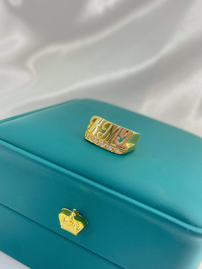 anillo nombre perzonalizado